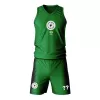 Kids Basketball Uniforms Personalized Customized Swingman Jersey - Grace Enforcers Green (Top+Shorts) - jerseystop