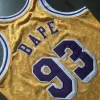 Men's BAPE #93 Los Angeles Lakers Swingman Vintage NBA Jersey - jerseystop