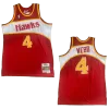 Men's Webb #4 Atlanta Hawks Vintage NBA Jersey 1986/87 - jerseystop