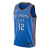 Men's Oklahoma City Thunder Adams #12 Swingman NBA Jersey - Icon Edition - jerseystop