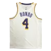 Men's Los Angeles Lakers Rajon Rondo #4 Swingman NBA Jersey - Association Edition - jerseystop