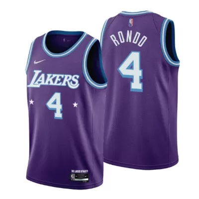 Men's Los Angeles Lakers Rajon Rondo #4 Swingman NBA Jersey - City Edition 2021/22 - jerseystop