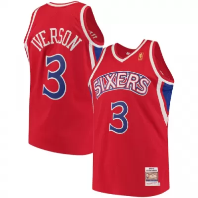 Men's Iverson #3 Philadelphia 76ers Vintage NBA Jersey - jerseystop