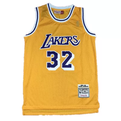 Men's Magic Johnson #32 Los Angeles Lakers Vintage NBA Jersey 84-85 - jerseystop