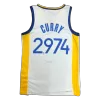 Men's Golden State Warriors Stephen Curry #2,974 Swingman NBA Jersey - Association Edition 2021/22 - jerseystop