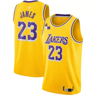 Men's Los Angeles Lakers LeBron James #23 Swingman NBA Jersey - Icon Edition - jerseystop