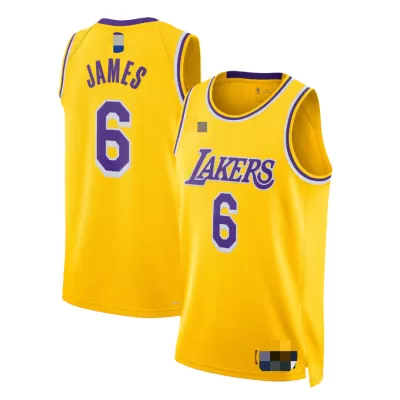 Men's Los Angeles Lakers LeBron James #6 Swingman NBA Jersey - Icon Edition 2021/22 - jerseystop