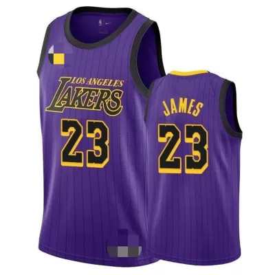 Men's Los Angeles Lakers LeBron James #23 Swingman NBA Jersey - City Edition 2018/19 - jerseystop