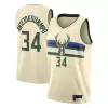 Men's Milwaukee Bucks Giannis Antetokounmpo #34 Swingman NBA Jersey - City Edition - jerseystop