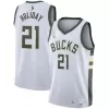 Men's Milwaukee Bucks Jrue Holiday #21 Swingman NBA Jersey - Association Edition 2020/21 - jerseystop