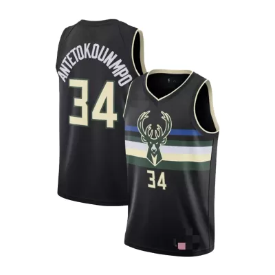 Men's Milwaukee Bucks Antetokounmpo #34 Swingman NBA Jersey 2020 - jerseystop