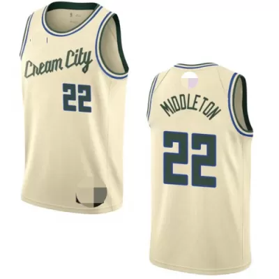 Men's Milwaukee Bucks Khris Middleton #22 Swingman NBA Jersey - City Edition - jerseystop