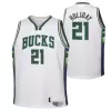 Men's Milwaukee Bucks Jrue Holiday #21 Swingman NBA Jersey - City Edition 2021/22 - jerseystop