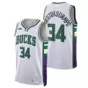 Men's Milwaukee Bucks Giannis Antetokounmpo #34 Swingman NBA Jersey - City Edition 2021/22 - jerseystop