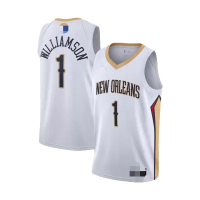 Men's New Orleans Pelicans Williamson #1 Swingman NBA Jersey - Association Edition 2019/20 - jerseystop