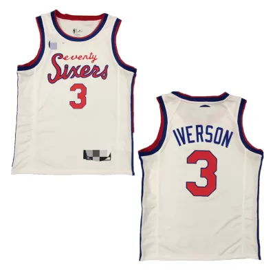 Men's Philadelphia 76ers Iverson #3 Swingman NBA Jersey - City Edition 2019/20 - jerseystop