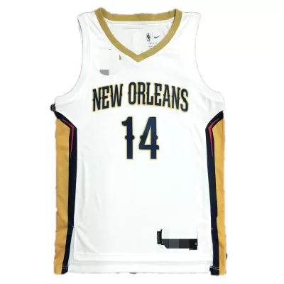 Men's New Orleans Pelicans Brandon Ingram #14 Swingman NBA Jersey - Association Edition 2021 - jerseystop