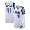 Men's Dallas Mavericks Nowitzki #41 Swingman NBA Jersey - Association Edition - jerseystop