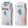 Men's San Antonio Spurs Derrick White #4 Swingman NBA Jersey - City Edition 2021/22 - jerseystop