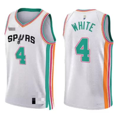 Men's San Antonio Spurs Derrick White #4 Swingman NBA Jersey - City Edition 2021/22 - jerseystop