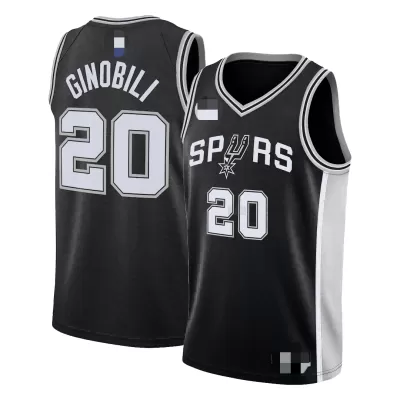 Men's San Antonio Spurs Manu Ginobili #20 Swingman NBA Jersey - Icon Edition 2020/21 - jerseystop