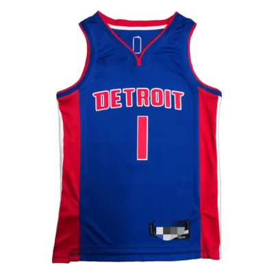 Men's Detroit Pistons Allen Iverson #1 Swingman NBA Jersey - Icon Edition 2021/22 - jerseystop