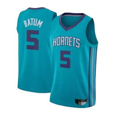 Men's Charlotte Hornets Batum #5 Swingman NBA Jersey - Icon Edition - jerseystop