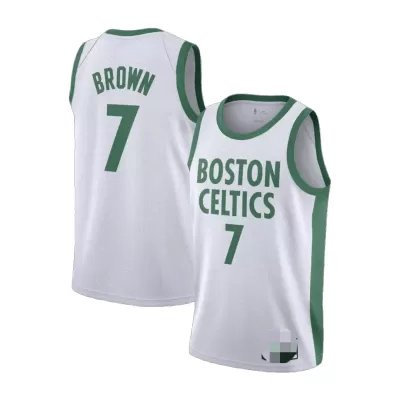 Men's Boston Celtics Brown #7 Swingman NBA Jersey - City Edition 2020/21 - jerseystop