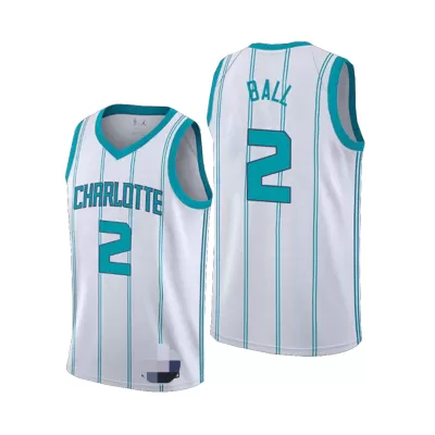 Men's Charlotte Hornets Ball #2 Swingman NBA Jersey - Association Edition 2020/21 - jerseystop