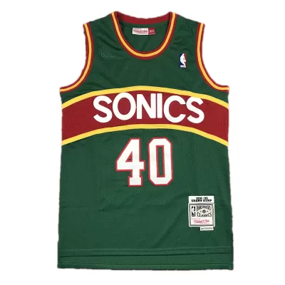 Men's Shawn Kemp #40 Seattle SuperSonics Vintage NBA Jersey 1994/95 - jerseystop