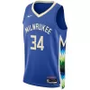 Men's Milwaukee Bucks Giannis Antetokounmpo #34 Swingman NBA Jersey - City Edition 2022/23 - jerseystop