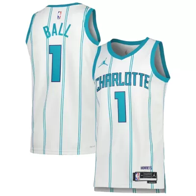 Men's Charlotte Hornets Ball #1 Swingman NBA Jersey - Association Edition 2022/23 - jerseystop