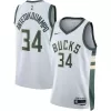 Men's Milwaukee Bucks Bucks Antetokounmpo #34 Swingman NBA Jersey - Association Edition 2022/23 - jerseystop