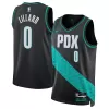 Men's Portland Trail Blazers Damian Lillard #0 Swingman NBA Jersey - City Edition 22/23 - jerseystop