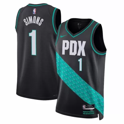 Men's Portland Trail Blazers Anfernee Simons #1 Swingman NBA Jersey - City Edition 22/23 - jerseystop