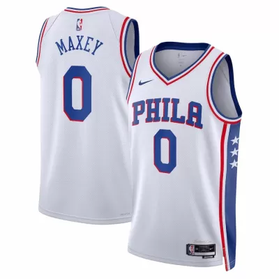 Men's Philadelphia 76ers Tyrese Maxey #0 Swingman NBA Jersey - Association Edition 22/23 - jerseystop