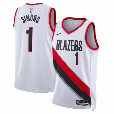 Men's Portland Trail Blazers Anfernee Simons #1 Swingman NBA Jersey - Association Edition 22/23 - jerseystop