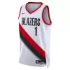 Men's Portland Trail Blazers Anfernee Simons #1 Swingman NBA Jersey - Association Edition 22/23 - jerseystop