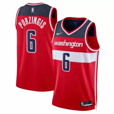 Men's Washington Wizards Kristaps Porzingis #6 Swingman NBA Jersey - Icon Edition 2022/23 - jerseystop