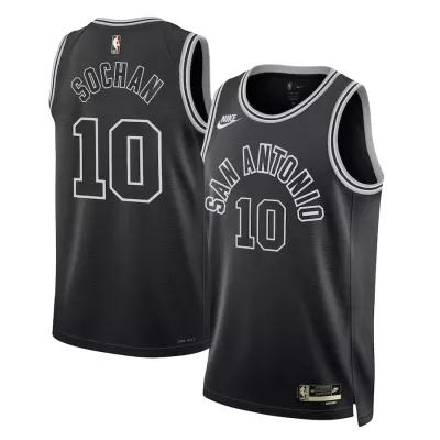 Men's San Antonio Spurs Jeremy Sochan #10 Swingman NBA Jersey - Classic Edition 2022/23 - jerseystop