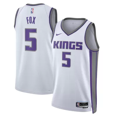 Men's Sacramento Kings De'Aaron Fox #5 Swingman NBA Jersey - Association Edition 2022/23 - jerseystop