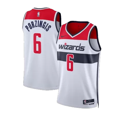 Men's Washington Wizards Kristaps Porzingis #6 Swingman NBA Jersey - Association Edition 2022/23 - jerseystop