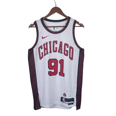 Men's Chicago Bulls Dennis Rodman #91 Swingman NBA Jersey - City Edition 2022/23 - jerseystop