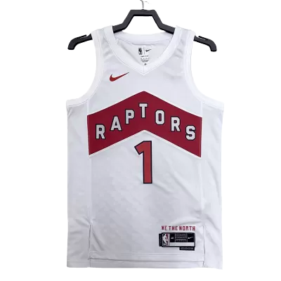 Men's Toronto Raptors McGrady #1 Swingman NBA Jersey - Association Edition 2022 - jerseystop