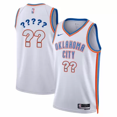 Men's Oklahoma City Thunder Swingman NBA Customize Jersey - Association Edition 2022/23 - jerseystop