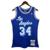 Men's Shaquille O'neal #34 Los Angeles Lakers Vintage NBA Jersey 1999/00 - jerseystop