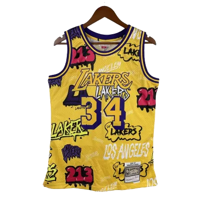 Men's O'NEAL #34 Los Angeles Lakers Swingman Vintage NBA Jersey 1996/97 - jerseystop