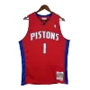 Men's Pistons Iverson #1 Detroit Pistons Swingman Vintage NBA Jersey 2008/09 - jerseystop