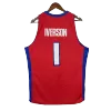 Men's Pistons Iverson #1 Detroit Pistons Swingman Vintage NBA Jersey 2008/09 - jerseystop