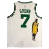 Men's Brown #7 Boston Celtics Swingman Vintage NBA Jersey 2018 - jerseystop